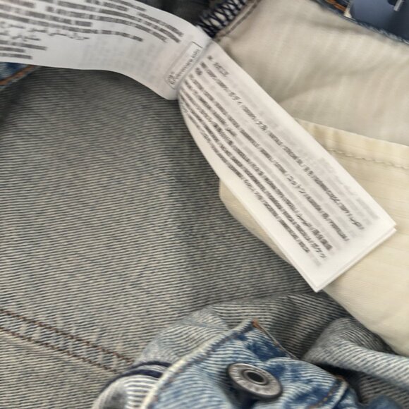 Abercrombie & Fitch Curve Love Mid Rise The A&F Jort Shorts Raw Hem Women’s 32 - Picture 12 of 16